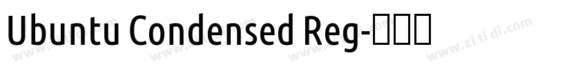 Ubuntu Condensed Reg字体转换